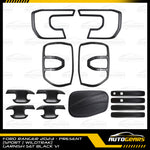 Ford Ranger Sport Wildtrak (2023 - 2024) Matte Black Garnish Set V1