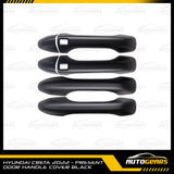 Hyundai Creta (2022 - 2024) Door Bowl Cover & Door Handle Cover Matte Black