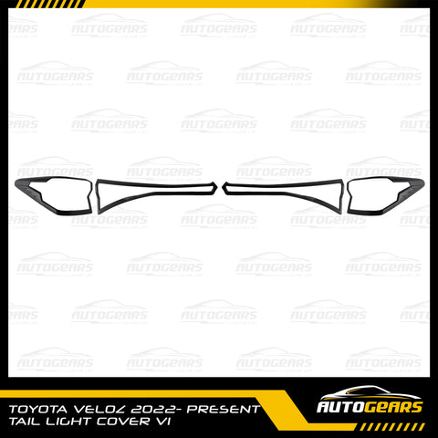 Toyota Veloz (2022 - 2024) Headlight & Tail light Cover Matte Black V1