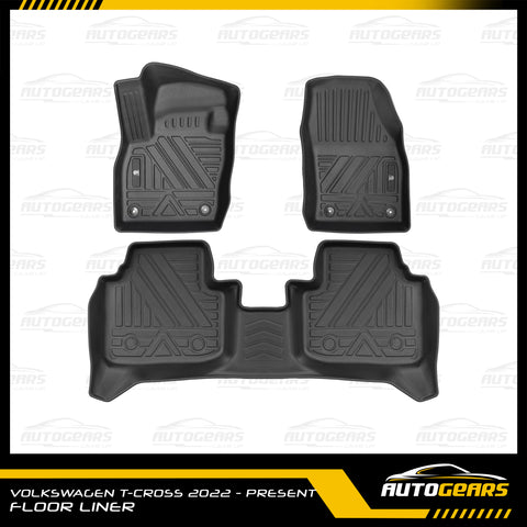 Volkswagen T-Cross (2021 - 2024) Deep Dish Matting | Floor Liners V1