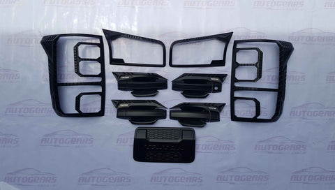 Mitsubishi Triton 2024 Matte Black Garnish Set