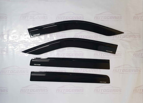 Mitsubishi Triton 2024 Rain Visor with Logo