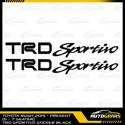 Toyota Rush (2018 - 2024) TRD Sportivo Stickers