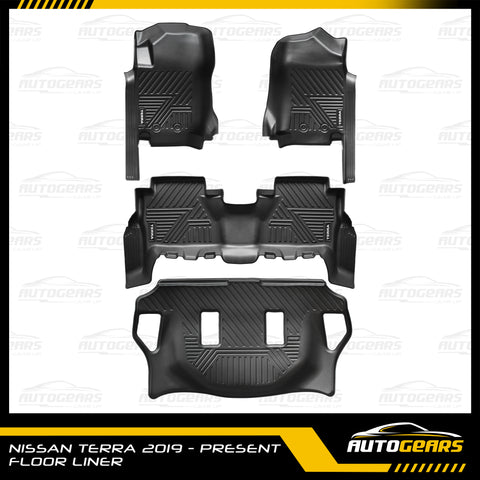 Nissan Terra (2018 - 2025) 5D Extended Deep Dish Matting | Floor Liners V2