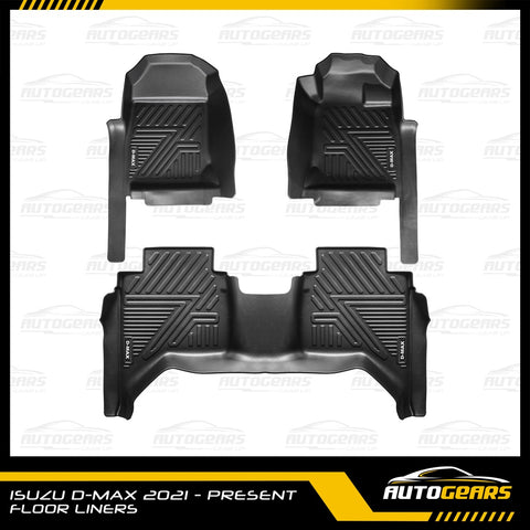 Isuzu D-max (2021 - 2024) 5D Extended Deep Dish Matting | Floor Liners V2