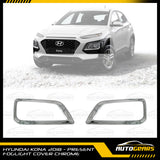 Hyundai Kona (2018 - 2022) Foglight Cover Chrome