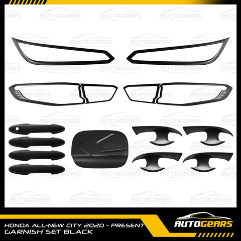 Honda City GN (2021 - 2024) Matte Black Garnish Set