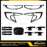 Honda Civic (2016 - 2021) Matte Black Garnish Set