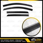 Kia Stonic (2020 - 2024) Rain Visor with Chrome Trim