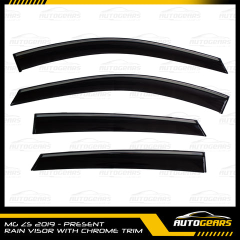 MG ZS (2019 - 2024) Rain Visor with Chrome Trim