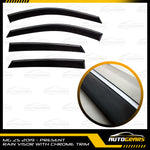 MG ZS (2019 - 2024) Rain Visor with Chrome Trim