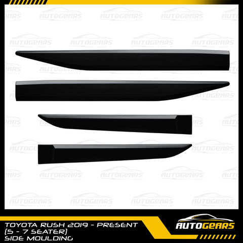 Toyota Rush (2018 - 2024) TRD Side Mouding Trims Black